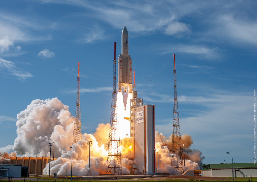 The EDRS-C satellite was launched aboard an Ariane 5