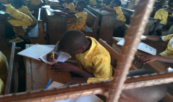 School in sub-urbsn Accra, Ghana. Photo credit: SatADSL/ESA