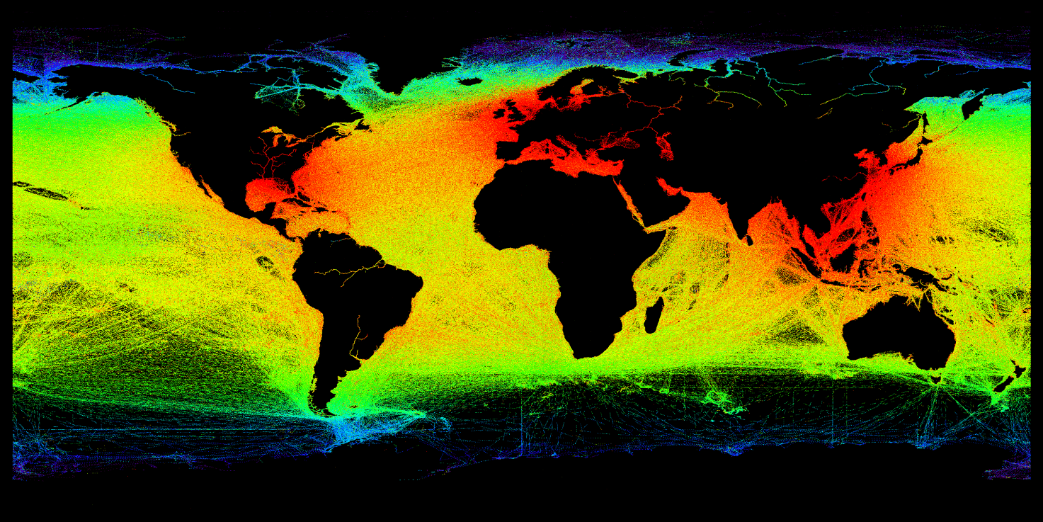 © FFI ship traffic from AISSat-1