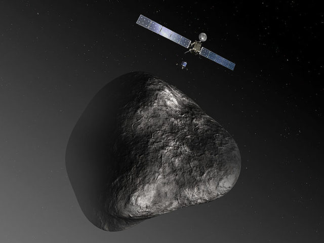 The enhanced GRASP tool has unique capabilities which significantly improve the antenna design cycle for reflector antennas – used by ESA’s Rosetta spacecraft. (Image credit: ESA–C. Carreau/ATG medialab)