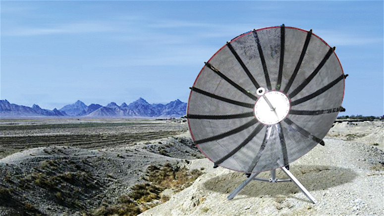 URDA, the Ultra Rapid Deployable Antenna. Photo: HPS