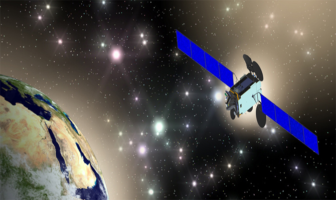 Artist’s rendition of Es’hail-2. Image credit: Qatar Satellite Company