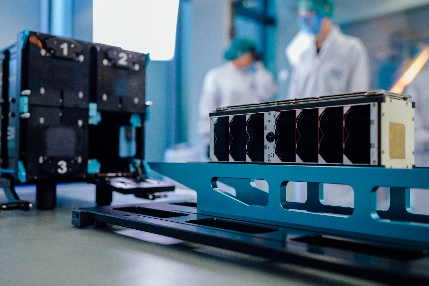 MICE-1 integrated with its deployer ahead of the launch. Image credit: Exolaunch