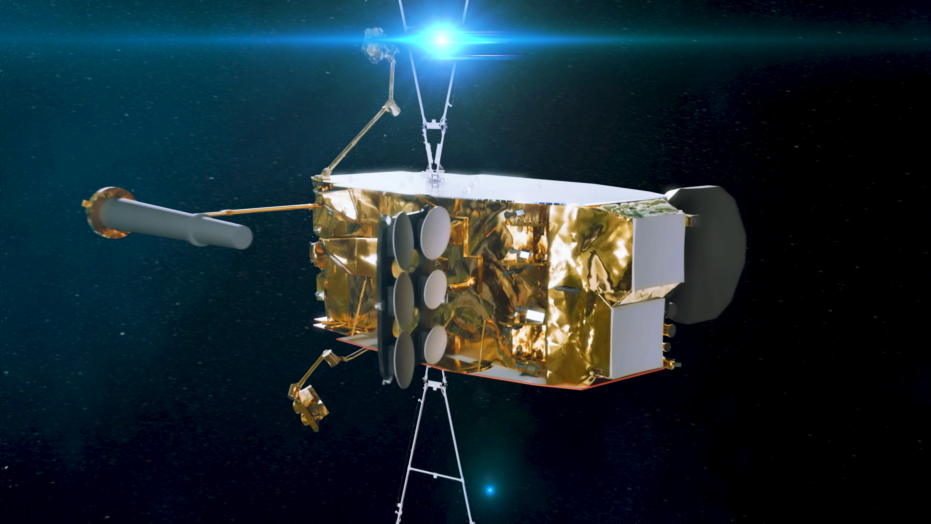 The satellite boasts the most challenging active antennas to have ever been developed in Europe so far. Image credit: Airbus