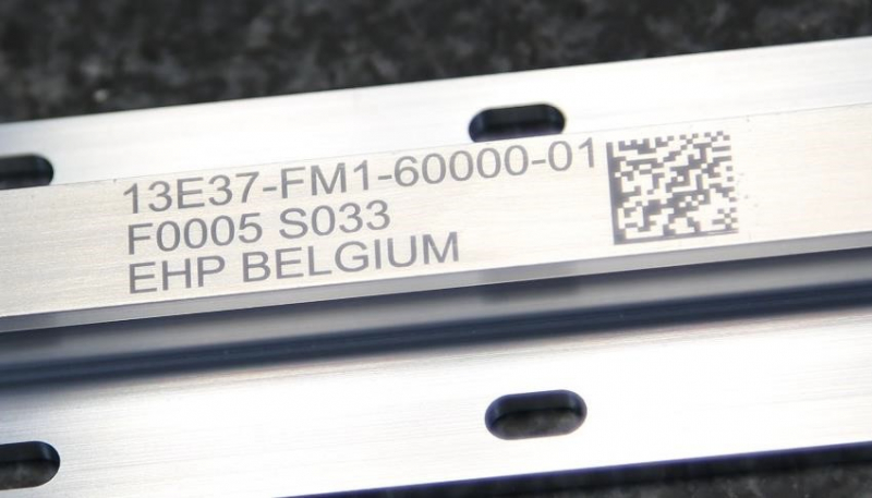 Laser marking on heat pipe with 2D barcode