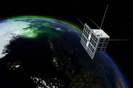 The Norwegian satellite Norsat-1. Illustration: T. Abrahamsen