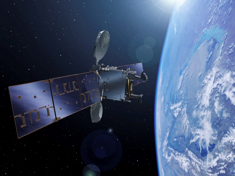 Artist's rendition of Hispasat H36W-1. Credit: Arianespace