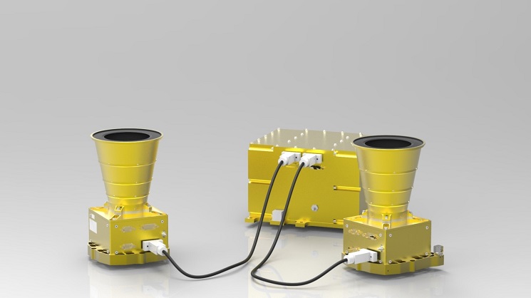 ASTROgyro system with 2 autonomous star trackers and a gyro box © Jena-Optronik