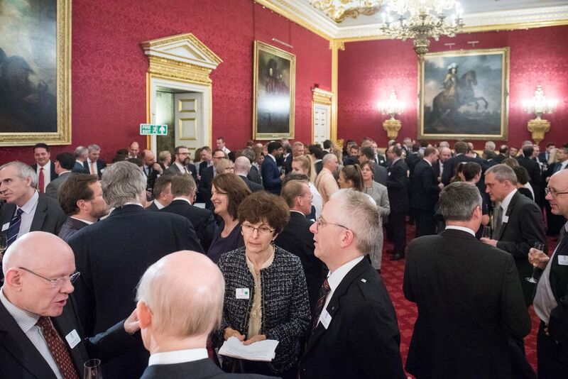 Magali Vaissiere with James Naismith (right) and Peter Bruce (left) 