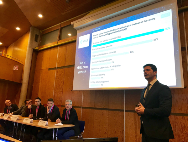 Domenico Mignolo [ESA] moderating the Ground Segment Panel