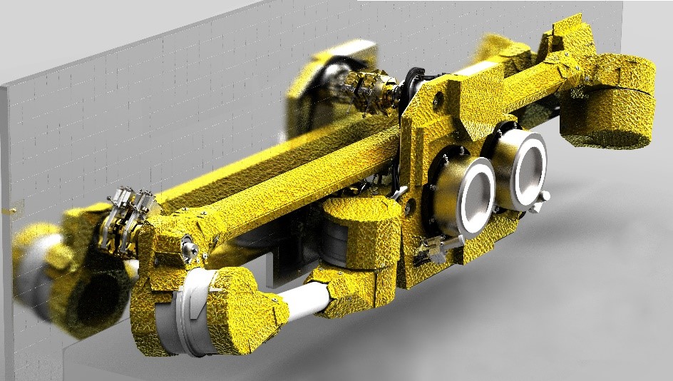 The robotic arms which are released and deployed during the first days of the mission orientate the satellite’s Hall-effect thrusters allowing exact control of the thrust direction and attitude during different phases of the mission.