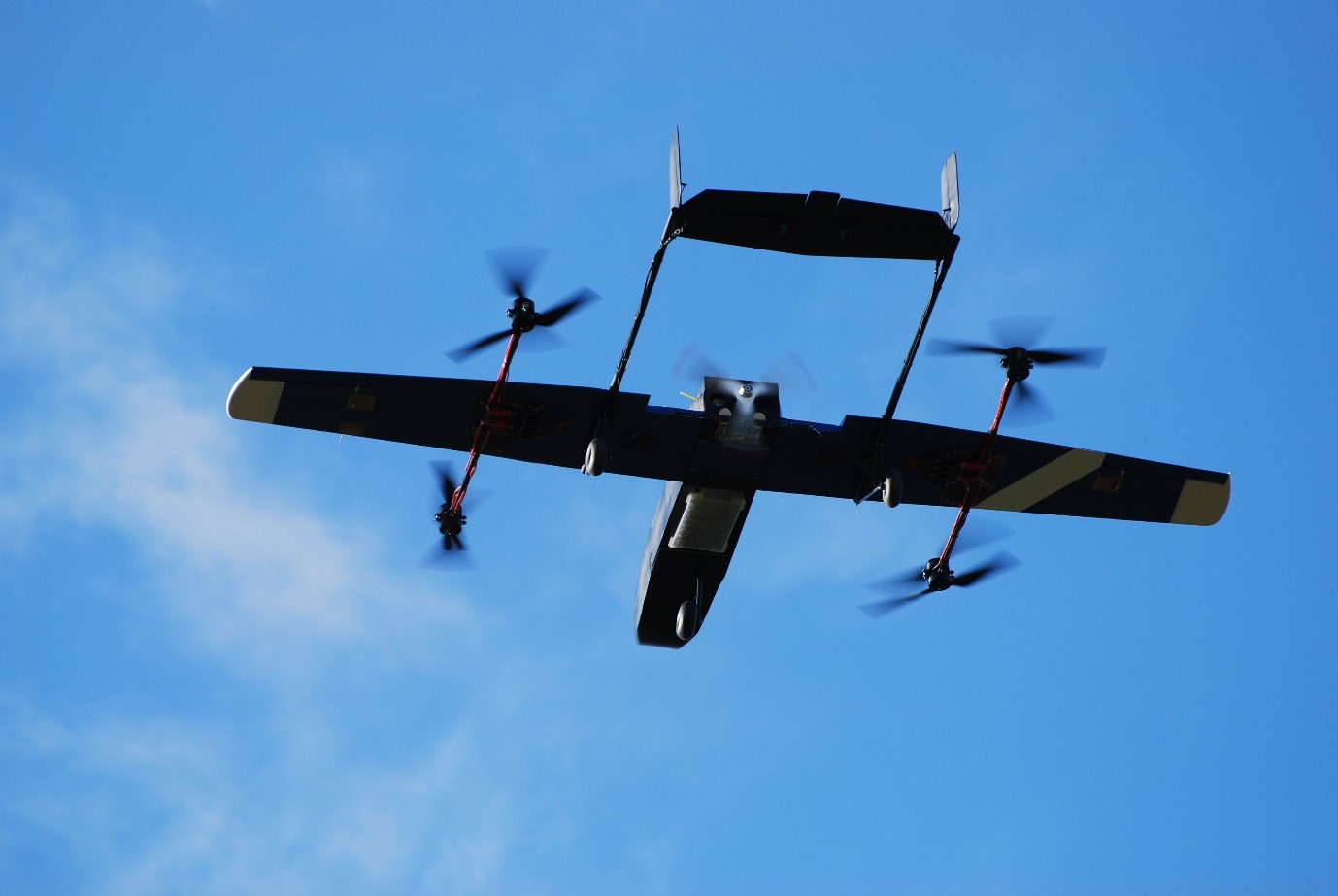 Meet the Panchito UAV with vertical take-off and landing capability and its game-changing flat array antenna which provides reliable communication in inhospitable or ‘beyond the line of sight’ areas. Image credit: BML 