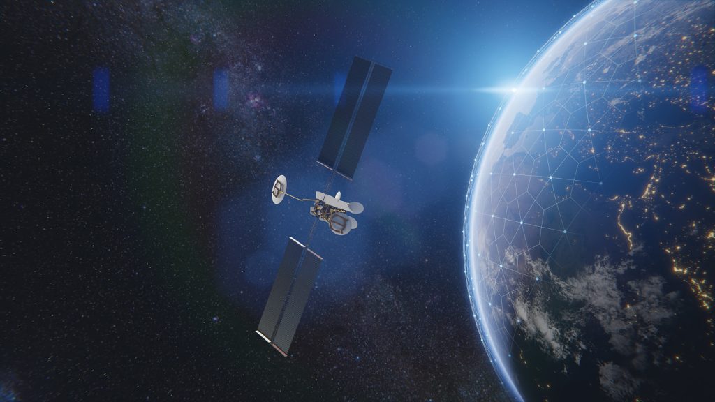 Artists impression of OneSat-1