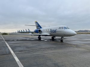 UltraAir test aircraft on the runway