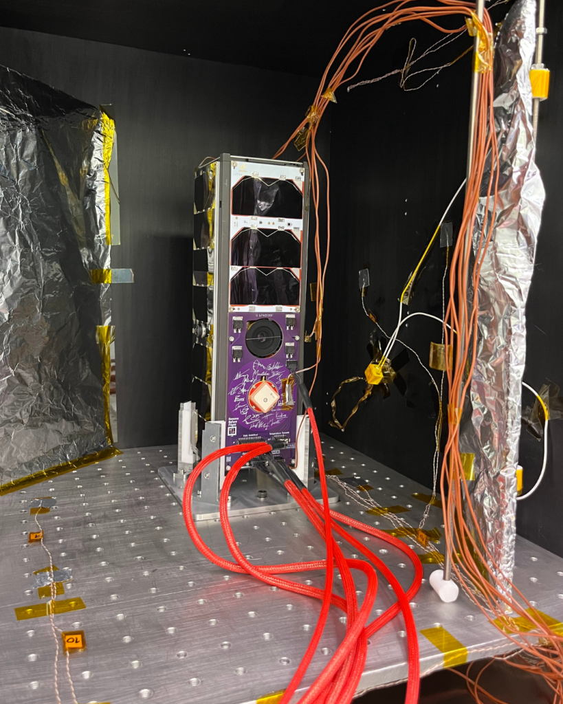 PeakSat undergoing pre-flight tests