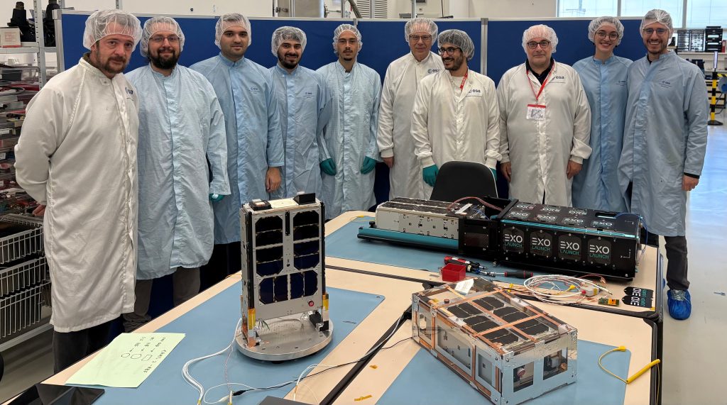 PeakSat, OptiSat and ERMIS-3 undergoing integration testing