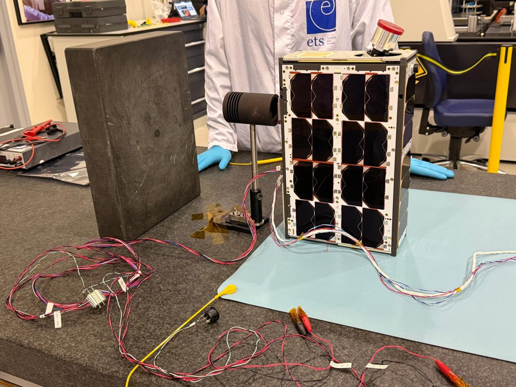 OptiSat undergoing testing of it laser communications terminal payload