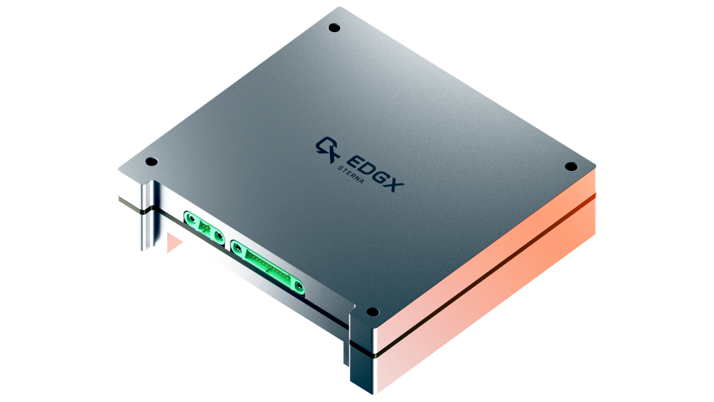 A render of EDGX's data processing unit